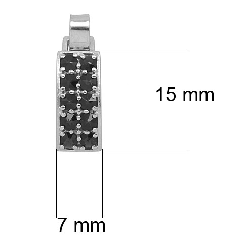 Stříbrný přívěsek český granát 6480980