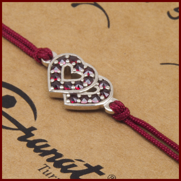 Náramek Shamballa český granát 6680570