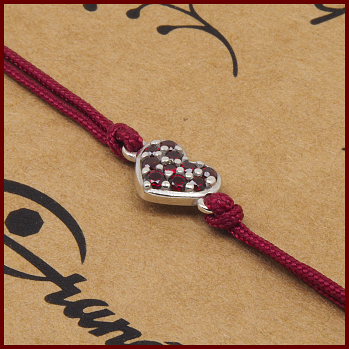 Náramek Shamballa český granát 6680566