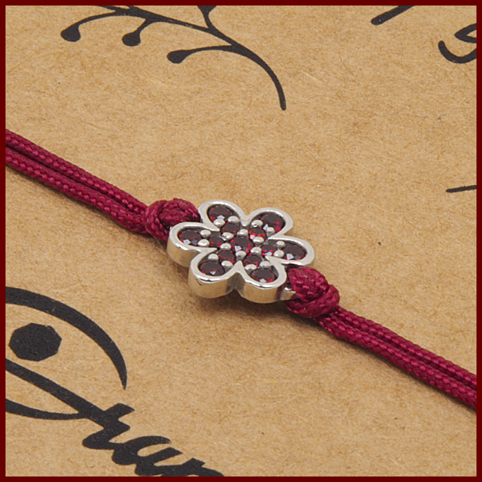 Náramek Shamballa český granát 6680567