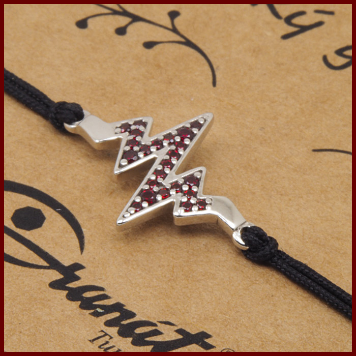 Náramek Shamballa český granát 6680577