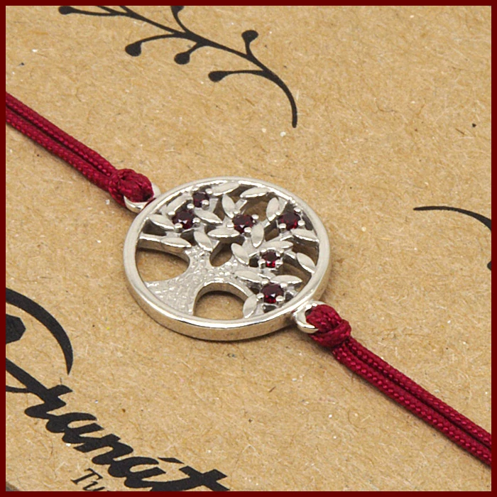 Náramek Shamballa český granát 6680602