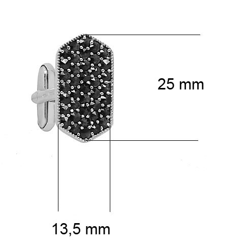 Manžetové knoflíky český granát 6890203