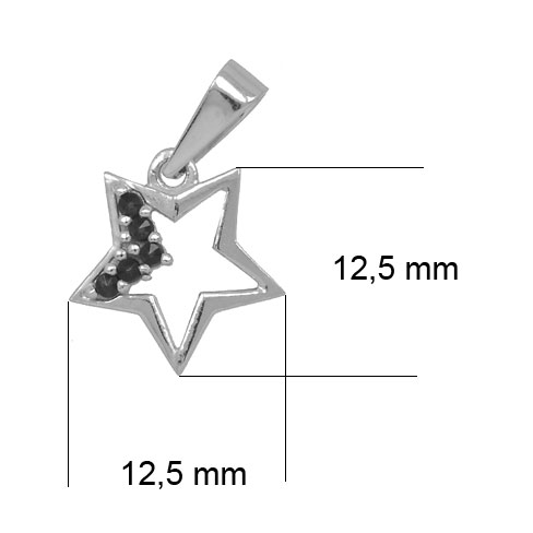 Český granát - přívěsek hvězda (6481410)