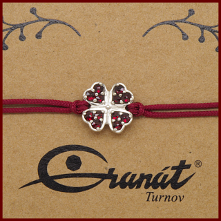 Náramek Shamballa český granát 6680568